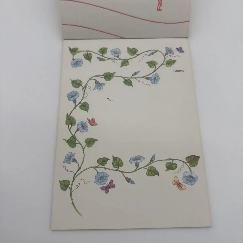 Vintage Seal N Send 10 Letters With Gold Seals Floral USA Cottagecore